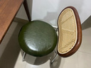 創(chuàng)藝格調(diào) 中古椅家用藤編椅實(shí)木休閑咖啡廳靠背椅復(fù)古餐廳椅子凳子座椅 胡桃色背+綠墊【47*45*77cm】 曬單實(shí)拍圖