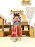 幼歌（YOUGE）嬰幼兒季新中式國風(fēng)連衣裙甜美可愛(ài)玉兔牡丹刺繡漢服裙 綠柳紅花 80 cm 曬單實(shí)拍圖