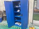 奧陶重型工具柜加厚鐵皮工具柜車(chē)間儲物柜維修工具柜抽屜式零件收納柜 藍色雙門(mén)四層板 曬單實(shí)拍圖