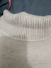 皮爾卡丹（pierre cardin）高檔品質(zhì)冬季純羊毛衫男士高領(lǐng)抗起球針織打底衫中年保暖休閑毛衣 白色 L 推薦120-135斤 曬單實(shí)拍圖