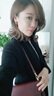 蕉夏冷淡風(fēng)耳釘女氣質(zhì)新款輕奢情人節(jié)生日禮物酒紅色簡(jiǎn)約個(gè)性耳飾 酒紅色 曬單實(shí)拍圖