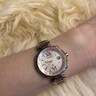 西鐵城（CITIZEN）手表光動能萬年歷表帶表殼商務時尚女表 EC1048-54W多局電波女表 曬單實拍圖