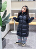 高梵黑金3.0兒童鵝絨服親子裝小火山旗艦系列男女童長(cháng)款羽絨服 黑色 130cm 曬單實(shí)拍圖