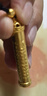 菜百首飾 菜百傳世系列 黃金項(xiàng)鏈 足金時(shí)尚古法系列轉(zhuǎn)經(jīng)筒吊墜 計(jì)價(jià) GD 約15.39g 曬單實(shí)拍圖