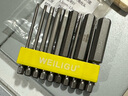 WEILIGU加長(cháng)S2材質(zhì)電動(dòng)內六角批頭1/4柄磁性手電鉆螺絲刀氣動(dòng)風(fēng)批起子頭 75mm(1.5-12mm)各1支送收納條 曬單實(shí)拍圖
