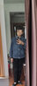 衣典零一（LEDIALYI）牛仔外套女2023春秋季女裝新款休閑時(shí)尚百搭中年小個(gè)子夾克上衣女 牛仔藍(lán) M （推薦斤118內(nèi)） 曬單實(shí)拍圖
