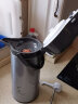 五月花 气压式热水瓶家用保温壶大容量玻璃内胆保温瓶开水瓶暖壶热水壶 深灰色2200ml 实拍图