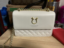 紀詩(shī)哲包包女包新款奢侈女款單肩斜挎包情人節生日禮物送女友老婆 米白色【貓咪掛件】 曬單實(shí)拍圖