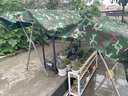 德韶防雨布篷布防水雨布防曬防雨防風(fēng)門簾帆布封窗隔斷防水布戶外棚布 大花迷彩牛津布1.5*2.5 曬單實拍圖