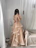 弗依郝成人禮服女18嵗禮服學生蓬蓬裙2025新款宴會氣質(zhì)輕奢小眾高端設(shè)計 卡其色長款（香檳色） L 曬單實拍圖