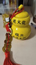 軒椽閣避辟火龍瓶加黃水晶碎石廚房西北陶瓷擺件套裝家居裝飾家用掛件 升級金葫蘆款（黃水晶+五帝錢(qián)） 曬單實(shí)拍圖