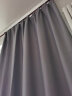 阿黎 高精密遮光成品隔热防晒卧室阳台遮阳窗帘浅灰色2.0米宽*2.2米高 实拍图