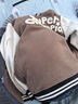 Champion[王俊凱同款]泡泡瑪特冠軍棒球服男24秋季新款?yuàn)A克外套女 米色拼接 L 曬單實(shí)拍圖