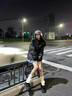 蘇奈雪初中生羽絨服女12至14歲少女童秋冬裝-16學生15大童女孩寬松面包 黑色 S(建議70-90斤) 曬單實拍圖