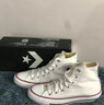 匡威（Converse）【滔搏運動(dòng)】匡威男鞋女鞋高幫帆布鞋硫化鞋情侶常青經(jīng)典款白色 101009 36 曬單實(shí)拍圖