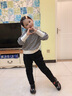 瀟瀟木魚子女童加絨加厚牛仔褲冬季新款男童加棉一條過冬褲兒童三層夾棉褲潮 墨黑款加厚加棉 陽離子蓄熱保暖 26碼(建議身高140cm) 曬單實拍圖