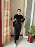 鹿儷秀媽媽秋裝2025新款衛(wèi)衣洋氣中年運(yùn)動服套裝女春秋大碼寬松婆婆套裝 黑色【高品質(zhì)運(yùn)動服】 2XL 【建議117-129斤】 曬單實(shí)拍圖