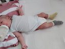 Kordear 婴儿衣服新生儿婴儿夏装衣服0一2岁初生宝宝背心三角包屁衣3-12个月新生儿爬服 浅蓝 59cm 实拍图