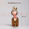 柏梵（bofan）現代創(chuàng  )意蝴蝶結女孩花瓶擺件北歐客廳玄關(guān)干花插花擺設 喬遷禮物 棕色女孩花瓶（不含花） 現貨 曬單實(shí)拍圖