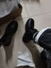 斯?jié)蔂枺⊿izer）男靴冬季加絨保暖馬丁靴男中幫英倫風(fēng)機車皮靴拉鏈男士戶外工裝靴 黑色【拉鏈加絨款】 41 曬單實拍圖
