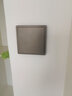 飛雕（FEIDIAO）開關(guān)插座面板86型啞光磨砂灰色斜五孔家用一開五孔單雙控暗裝面板 三開單控 曬單實(shí)拍圖