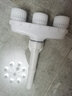 弘晨農用育苗噴頭1寸接口園藝澆水花灑園林灑水器噴水槍 大棚澆地灌溉 適合1-1.2寸水管使用三頭含卡箍 曬單實(shí)拍圖