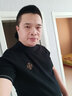 恒源祥針織衫短袖圓領(lǐng)潮流含羊毛秋冬季刺繡毛衣打底衫 曬單實(shí)拍圖