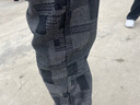 凡迪時(shí)尚牛仔褲男松緊腰圍高街牛仔長(cháng)褲男秋冬季寬松ins港風(fēng)闊腿褲秋冬潮 黑色9061 XL135斤-145斤可穿 曬單實(shí)拍圖