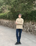 Calvin Klein Jeans春秋男士時(shí)尚休閑楔形版純棉兔子印花錐形牛仔褲J323002 1BY-深藍(lán)色 32 -33 曬單實(shí)拍圖
