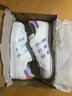 阿迪達斯（adidas）女鞋Superstar 貝殼頭板鞋三葉草炫彩休閑小白鞋FV3139 幻彩鐳射 38 曬單實(shí)拍圖