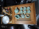 茶桌家用小茶臺客廳茶室實(shí)木移動(dòng)帶輪茶幾茶車(chē)陽(yáng)臺燒水泡茶小桌子燒水壺茶具一體套裝 茶色茶藝茶車(chē)+全自動(dòng)電器+哥窯茶具套裝 曬單實(shí)拍圖