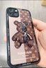 皮殼士 蘋果13手機殼來電發(fā)光iPhone12promax保護套防摔鏡頭全包15pro卡通暴力熊玻璃男女款 蘋果13【機械熊粉】 曬單實拍圖