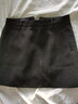 衣品飾衛秋裝新款防走光短裙高腰裙修身顯瘦a字裙a字半身裙A裙裙子半裙 黑色 XXL（適合125-133斤） 曬單實(shí)拍圖