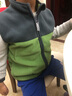 Radinka2025春秋新款兒童搖粒絨馬甲薄款撞色男女童坎肩外套寶寶馬夾JYJ 果綠灰 【尺碼偏小】 140 曬單實(shí)拍圖