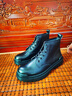 特磊錫馬丁靴男大碼加絨保暖東北棉靴中高幫皮鞋英倫防滑情侶工裝靴子男 黑色六孔 41 曬單實(shí)拍圖