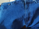 AEMAPE蘋(píng)果直筒牛仔褲男褲子寬松大碼深檔中年爸爸裝純棉男士商務(wù)休閑褲 寶石藍 常規 商務(wù)休閑五袋款 35 腰圍2尺7 曬單實(shí)拍圖