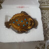 豪峰茶寵擺件 金蟾變色茶寵 蟾蜍茶臺(tái)茶蟲 茶盤茶具擺件飾品金蟾茶玩 金色藍(lán)星 藍(lán)色七星（小號(hào)） 曬單實(shí)拍圖