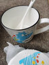 瓷航恐龍可愛(ài)馬克杯兒童早餐杯牛奶杯子陶瓷果汁杯水杯可微波爐加熱 曬單實(shí)拍圖