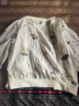 HAAPES女裝專(zhuān)柜短外套女  春秋季新款百搭休閑繡花薄款夾克上衣女 白色外套 4碼（L碼） 曬單實(shí)拍圖