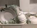 樸圖（PUTU）景德鎮(zhèn)骨瓷餐具套裝輕奢高檔中式陶瓷碗盤喬遷禮品 千里江山30頭【4人豪華套】 曬單實(shí)拍圖