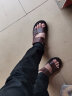 红蜻蜓男鞋凉鞋男夏季真牛皮舒适商务休闲沙滩鞋 棕色 41 实拍图