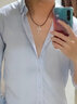 蔓笙刻字天使之翼項鏈男潮韓版男士潮牌吊墜男學(xué)生情侶項鏈女禮物 曬單實(shí)拍圖