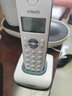 偉易達（Vtech） 1047數字無(wú)繩電話(huà)機單機無(wú)線(xiàn)子母機一拖一家用辦公電話(huà)機固話(huà)座機免費內部通話(huà) 白色一拖一+藍子機 曬單實(shí)拍圖