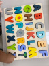 福孩儿木质大写英文字母拼图儿童认知拼板早教玩具男女孩3到6岁宝宝嵌板 实拍图