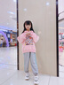好莉婭女童褲子秋冬加絨兒童加厚衛(wèi)褲中大童休閑運動褲秋裝秋季女孩棉褲 灰色 三層夾棉 150(建議身高145左右) 曬單實拍圖