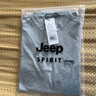 JEEP SPIRIT輕奢高檔立領(lǐng)t恤男夏季純棉寬松大碼休閑半袖POLO體恤衫爸爸夏裝 灰色  L (140-155斤) 曬單實(shí)拍圖