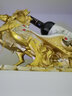 家里的裝飾品家里裝飾擺件客廳擺件工藝品歐式創(chuàng)意紅酒架子擺件家居客廳電視酒柜家用簡約現(xiàn)代馬工藝品裝飾 家居飾品電視柜酒柜＜金色雙戰(zhàn)馬紅酒架HF068A 曬單實拍圖