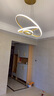 HD led客廳吊燈 北歐輕奢臥室餐廳全屋燈飾現(xiàn)代簡約包安裝燈具套餐 餐吊/60W/三色調(diào)光/60+40+20cm 曬單實拍圖