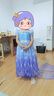 甜見(jiàn)童裝女童艾莎連衣裙夏季寶寶洋氣裙子夏兒童節女孩兒童愛(ài)莎公主裙 公主裙+披風(fēng) 120 曬單實(shí)拍圖