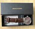 齊博林(zeppelin) 手表帶頭層牛皮表帶男機械男表石英定制表帶 棕色 20mm 曬單實(shí)拍圖